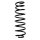 Suspension spring set rear coil spring 379mm SPIDAN for VW GOLF III