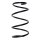 Suspension spring set front coil spring 324mm SPIDAN for TOYOTA COROLLA