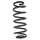 Suspension spring set front coil spring 348mm SPIDAN for SKODA SUPERB I