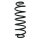 Fahrwerksfeder-Set hinten Schraubenfeder 334mm SPIDAN für FORD FIESTA VI