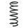 Suspension spring set rear coil spring 355mm SPIDAN for VOLVO S60 II
