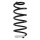 Fahrwerksfeder-Set hinten Schraubenfeder 284mm SPIDAN für PEUGEOT RCZ 1.6