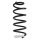 Suspension spring set rear coil spring 284mm SPIDAN for PEUGEOT RCZ 1.6