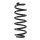Fahrwerksfeder-Set hinten Schraubenfeder 299mm SPIDAN für SEAT LEON (1P1)