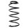 Suspension spring set front coil spring 356mm SPIDAN for CHEVROLET LACETTI J200