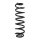 Suspension spring set rear coil spring 314mm SPIDAN for SKODA OCTAVIA III