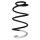 Suspension spring set front coil spring 350mm with sleeve SPIDAN for i30 GD