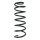 Rear suspension spring set coil spring 373mm SPIDAN for CITROËN DS5 1.6