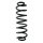 Suspension spring set rear coil spring 383mm SPIDAN for VW TOURAN 1T3