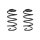 Fahrwerksfeder-Set vorne Schraubenfeder 307mm SPIDAN für FORD C-MAX II