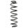 Suspension spring set rear coil spring 356mm SPIDAN for VW GOLF IV