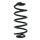Fahrwerksfeder-Set hinten Schraubenfeder 268mm SPIDAN für RENAULT TWINGO III