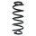 Suspension spring set rear coil spring 292mm SPIDAN for VW GOLF VI