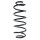 Suspension spring set rear coil spring 324mm SPIDAN for CITROËN C1 II