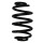Suspension spring set rear coil spring 220mm SPIDAN for RENAULT THALIA I