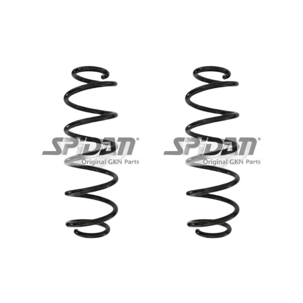 Suspension spring set rear coil spring 331mm SPIDAN for SEAT LEON 5F1