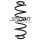 Fahrwerksfeder-Set hinten Schraubenfeder 331mm SPIDAN für SEAT LEON (5F1)