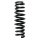 Suspension spring set rear coil spring 333mm SPIDAN for MERCEDES E KLASSE
