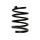 Suspension spring set front coil spring 261mm SPIDAN for ROVER 75 RJ