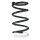 Fahrwerksfeder-Set hinten Schraubenfeder 262mm mit Hülse SPIDAN für TOYOTA RAV 4