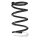 Suspension spring set rear coil spring 262mm with sleeve SPIDAN for TOYOTA RAV 4