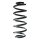 Suspension spring set rear coil spring 286mm SPIDAN for AUDI TT Roadster