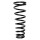 Suspension spring set front coil spring 400mm SPIDAN for JAGUAR XK 8