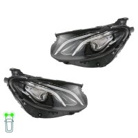 Headlight Set left right LED HELLA for MERCEDES-BENZ...