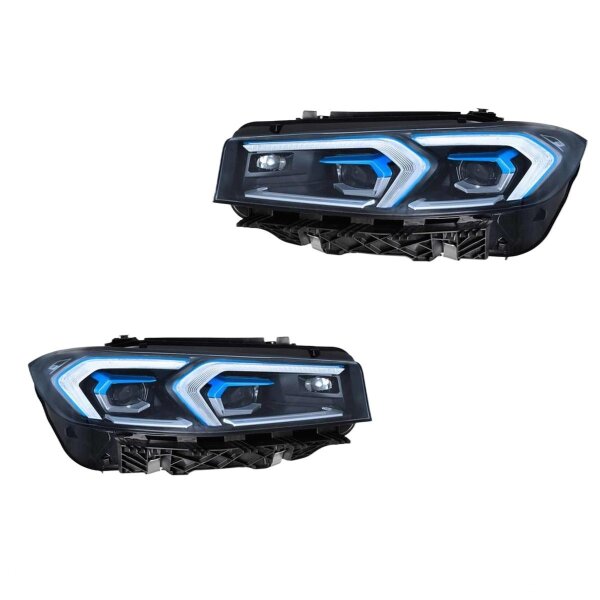 Headlight Set left right 12 V LED Matrix HELLA Lighting Expertise for BMW 3