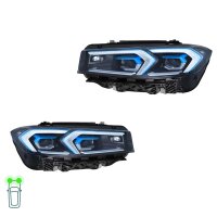 Headlight Set left right 12 V LED Matrix HELLA Lighting...