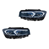 Headlight Set left right 12 V LED Matrix HELLA Lighting...