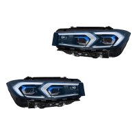 Headlight Set left right 12 V LED Matrix HELLA Lighting...