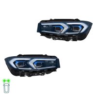 Headlight Set left right 12 V LED Matrix HELLA Lighting...