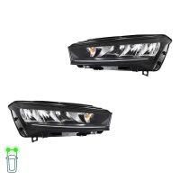 Headlight Set 12 V LED WY21W PY21W HELLA for e.g. SKODA...
