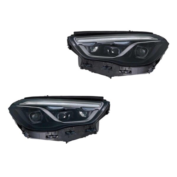 Headlight Set left right 12 V LED Matrix HELLA for MERCEDES-BENZ GLA