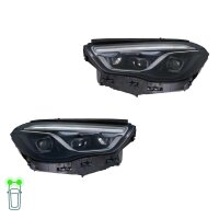 Headlight Set left right 12 V LED Matrix HELLA for...