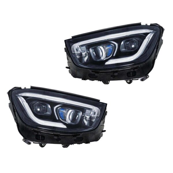 Headlight Set left right 12 V LED HELLA Lighting Expertise for MERCEDES-BENZ GLC
