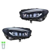 Headlight Set left right 12 V LED HELLA for MERCEDES-BENZ...