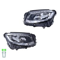 Headlight Set 12 V LED H7 W5W PY21W WY5W HELLA Lighting...