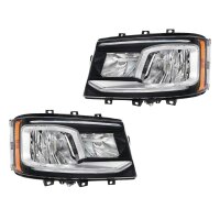 Headlight Set left right 24 V LED HELLA suitable for e.g....