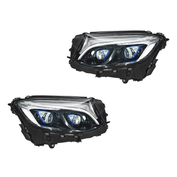 Headlight Set left right 12 V LED HELLA Lighting Expertise for MERCEDES-BENZ GLC