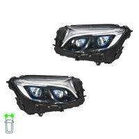 Headlight Set left right 12 V LED HELLA Lighting...