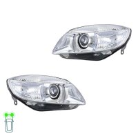 Headlight Set 12 V PY21W H7/H7 W5W halogen HELLA for...