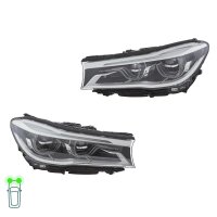 Headlight Set left right 12 V LED HELLA suitable for BMW...