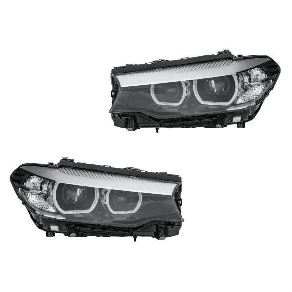 Headlight Set 12 V LED with hybrid technology HELLA for BMW 5 Series and others