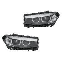 Headlight Set 12 V LED with hybrid technology HELLA for...