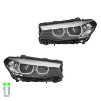 Headlight Set 12 V LED with hybrid technology HELLA for...