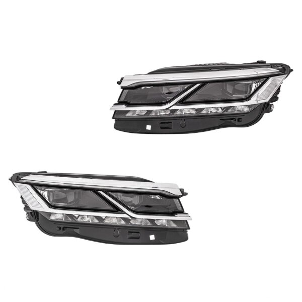 Headlight Set left right 12 V LED Matrix HELLA Lighting Expertise for VW TOUAREG