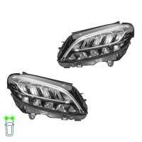 Headlight Set left right LED HELLA for MERCEDES-BENZ...