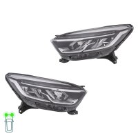 Headlight Set left right LED HELLA suitable for RENAULT...